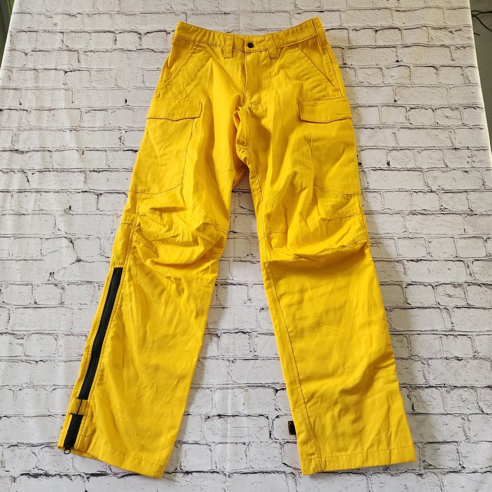 Propper Wildland Fire Fighting Pants Mens Small Yellow NFPA FR Cargo F5299